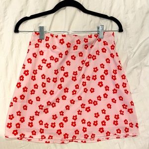 Small Flower Shein Mini Skirt